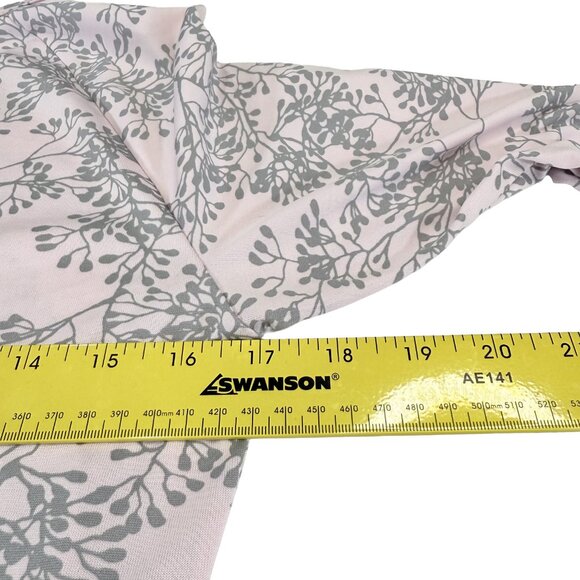 Patagonia Women’s Performance Baselayer Crew Shirt Size S – Pink & Green Leaf - Picture 5 of 8